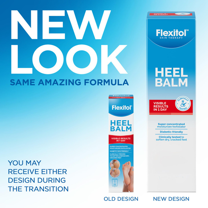 Flexitol Heel Balm Twin Pack, Cracked Heel Cream & Foot Balm, Intensive Hydration for Dry, Rough Feet & Heels, Urea-Based Moisturizing Cream, 4 oz Tu