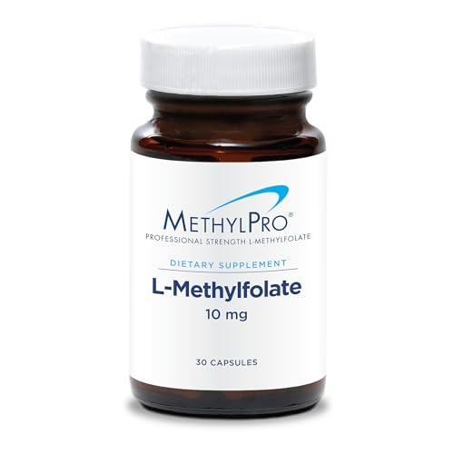MethylPro L-Methylfolate 10 mg - Supports a Healthy Mindset - Active Folate for Methylation Support & Biochemical Reactions - Highly Bioavailable - 3