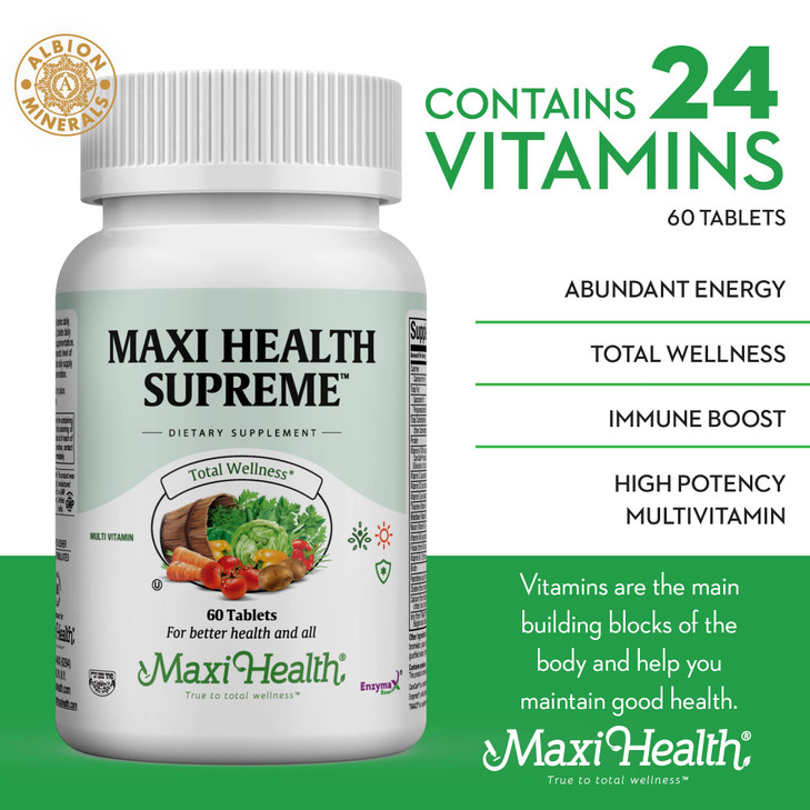 Multivitamin for Men & Women  Supreme High Potency Daily Multi with Minerals, CoQ10 & Antioxidants  Energy, Immune Support, Bone, Heart & Wellness