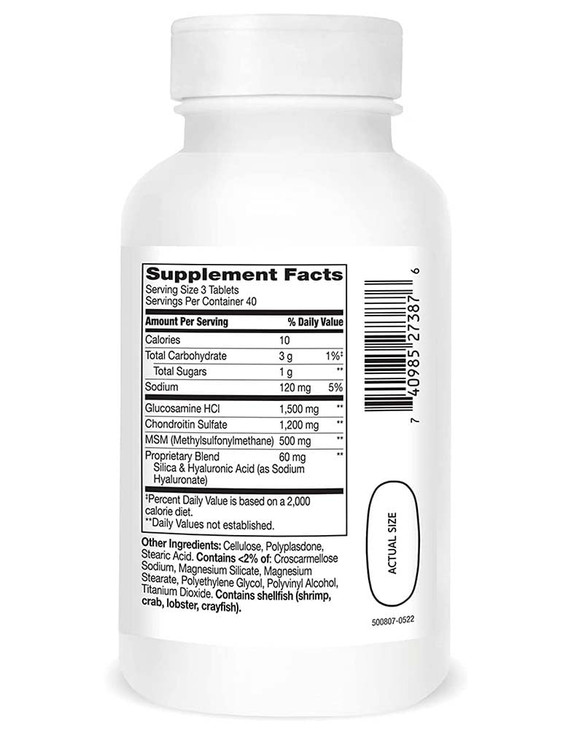 21st Century Glucosamine and Chondroitin Plus Tablets, 120 Count