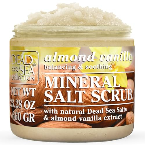 Dead Sea Collection Argan Salt Scrub  Exfoliating Body Scrub for Women  Moisturizing and Nourishing Skin  with Pure Oils and Dead Sea Minerals (23