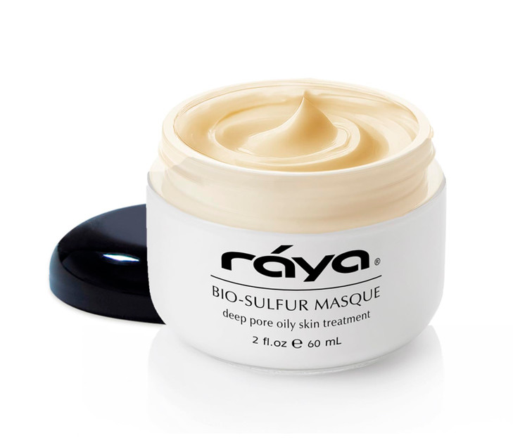 Raya Bio-Sulfur Masque (708) | Facial Clay Mask for Deep Pore Cleansing, Exfoliating Face Pack for Oily, Break-Out Skin | Vitamin-B and Bio Sulfur Fo