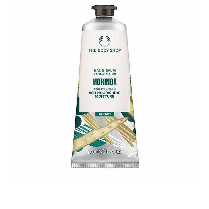 The Body Shop Moringa Hand Cream  Floral Fragrance, On-the-Go Hydration & Protection  3.3 oz