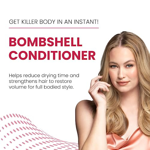 ALOXXI Bombshell Conditioner for All Hair Types  Reduces Drying Time, Adds Volume & Weightless Hydration, Protects Hair Color  Paraben & Sulfate Fr