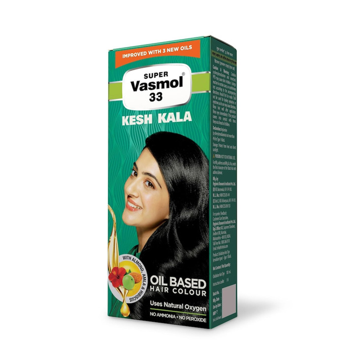 Super Vasmol 33 Kesh Kala 100ml (Pack of 4)