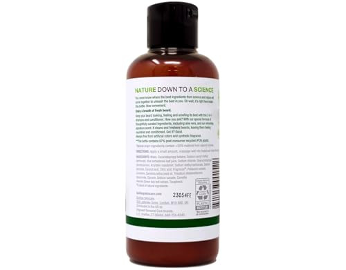 Bulldog Mens Skincare and Grooming for Men Original Beard Shampoo and Conditioner, 6.7 Ounce, Pack of 2