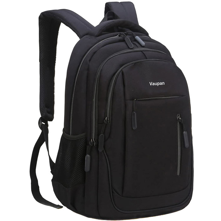 Vaupan Business Travel Laptop Backpack, Water Resistant College Computer Bag Gifts with USB Charging Port for Men & Women Fits 15.6 Inch Notebook (Bl