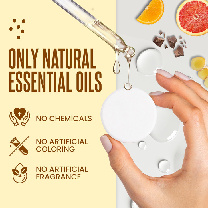 Cleverfy Citrus Shower Steamers Aromatherapy for Women and Men - Self-Care Shower Bombs for Stress Relief and Relaxation - 18 Tablets