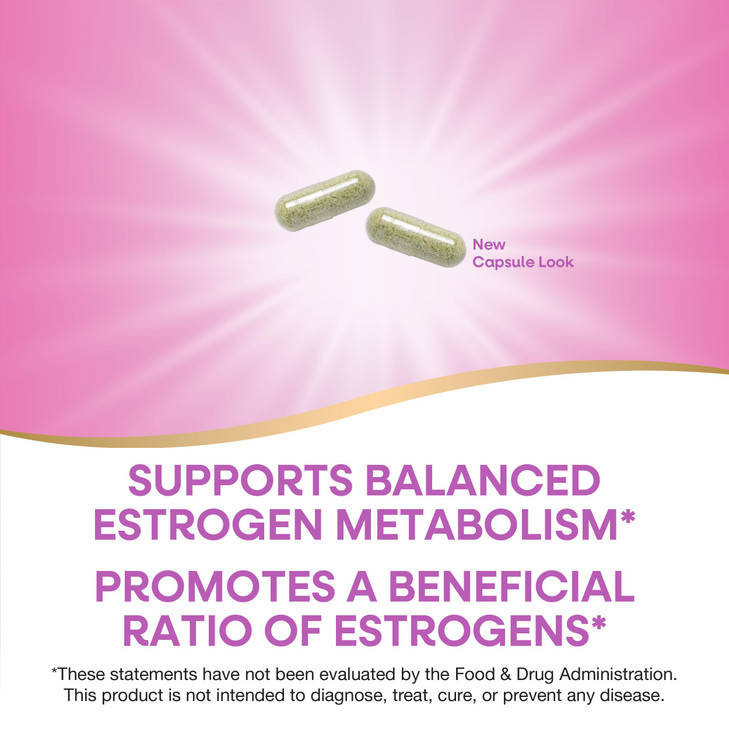 Nature's Way DIM-Plus, DIM Supplement, Supports Balanced Estrogen Metabolism*, Supports Estrogen Hormone Balance*, Diindolylmethane, 120 Vegan Capsul