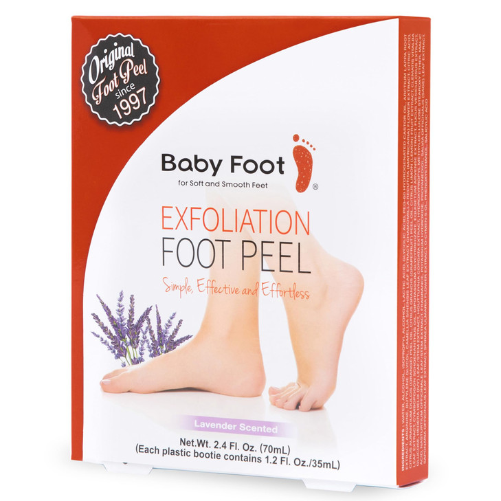 Baby Foot Original Exfoliation Foot Peel - For Rough Cracked, Dry Feet, Dead Skin Removal - Foot Peeling Mask for Baby Soft Feet - Spa Experience at