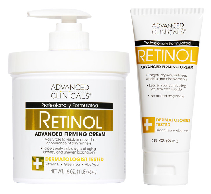 Advanced Clinicals Retinol Body Lotion & Face Moisturizer | Anti Aging Skin Care Retinol Body Cream For Women & Men Improves Appearance Of Fine Lines