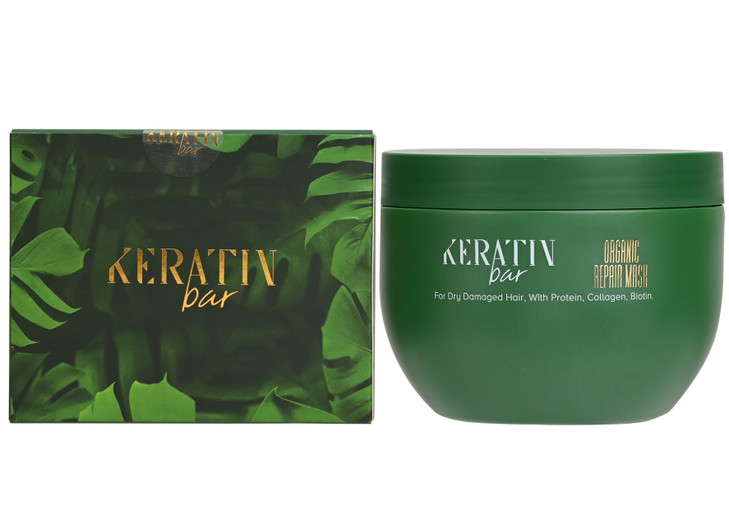 KERATIN BAR Hair Mask Deep Conditioner Treatment, Keratin Protein, Collagen, Repair & Dry Damaged Hair, All Hair Types, Vitamin (Argan Oil Hair Mask)
