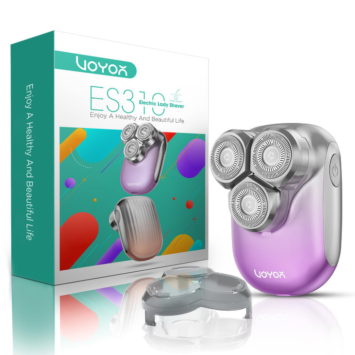 VOYOR Electric Razors for Women 3D Floating Blade Shaver for Women, Electric Shaver for Legs Bikini and Body Facial Hair Remover Women's Shavers Wate