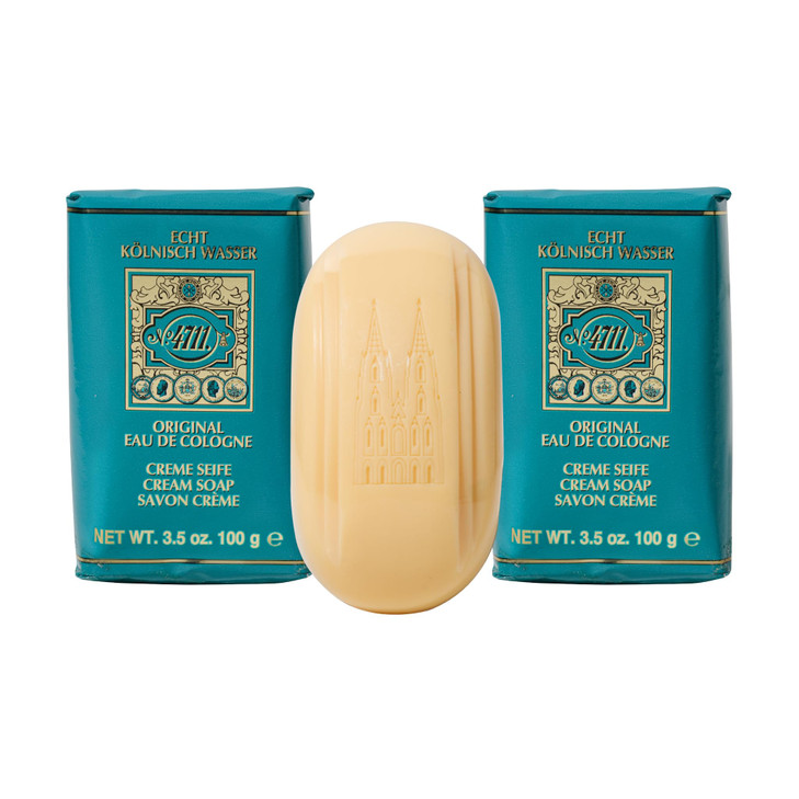 4711 by Muelhens for Men and Women: CREAM SOAP 3.5 OZ (BOX OF 3)