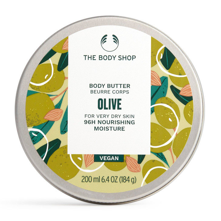The Body Shop Olive Body Butter  Nourishing & Moisturizing Skincare for Very Dry Skin  Vegan  6.75 oz