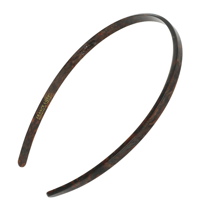Brown Headband for Women, 1/4" Ultracomfort Thin Headband, Shimmering Mojave, Flexible Fit with No Slip Gentle Teeth, All-Day Hold | France Luxe