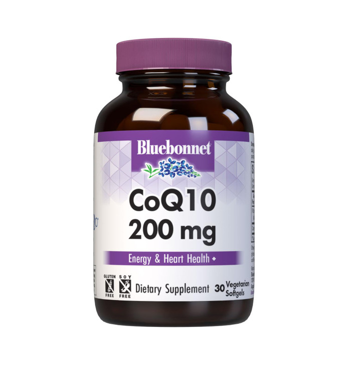 Bluebonnet CoQ-10 Vegetarian Softgels, 200 mg, 30 Count