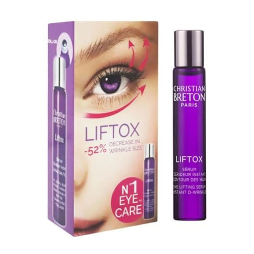 Christian Breton LIFTOX Eye Lifting Serum - Hydrating & Firming Under Eye Serum - Collagen & Hyaluronic Acid - Ophthalmologist-Tested, Made in France