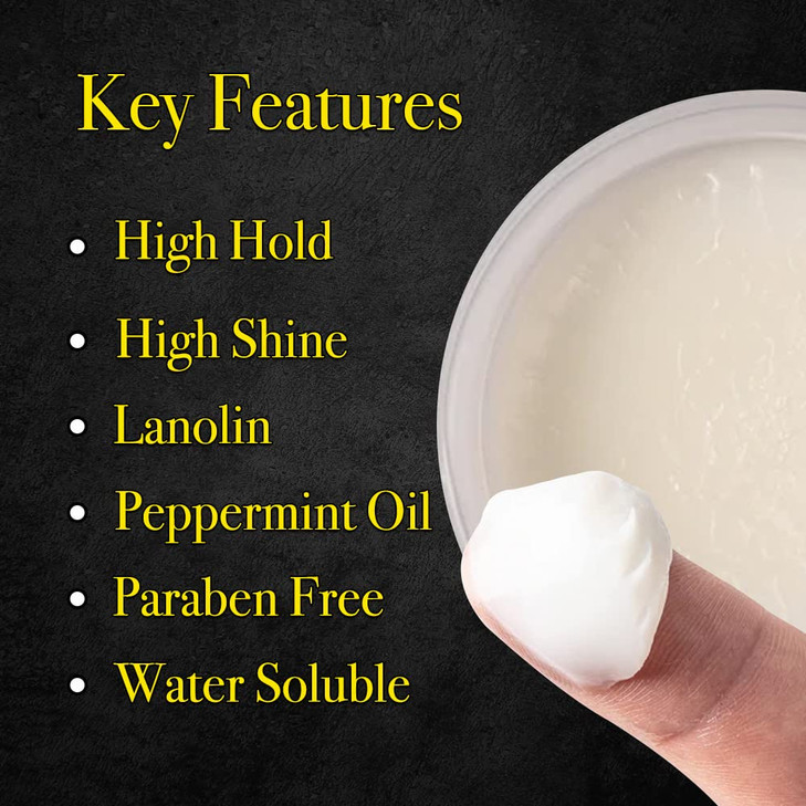 Pete & Pedro HAIR POMADE - Hairstyling Classic Pomade for Men | Medium Hold and High Shine With A Ton Of Control, Helps Slick Back Hair | As Seen on