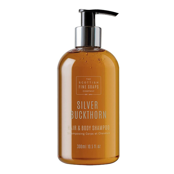 Scottish Soaps Silver Buckthorn Hair & Body Shampoo 300ml Pump Bottle by Scottish Fine Soaps