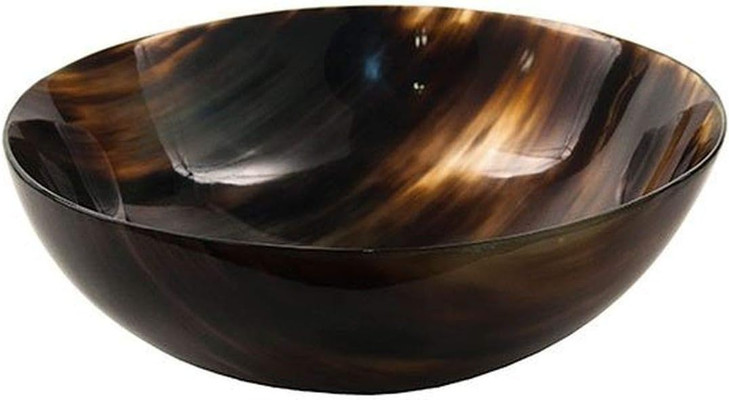 Parker Genuine Ox Horn Palm Lathering Shave Bowl  Handcrafted Natural Horn Bowl for Wet Shaving & Shave Soap Lather Mixing