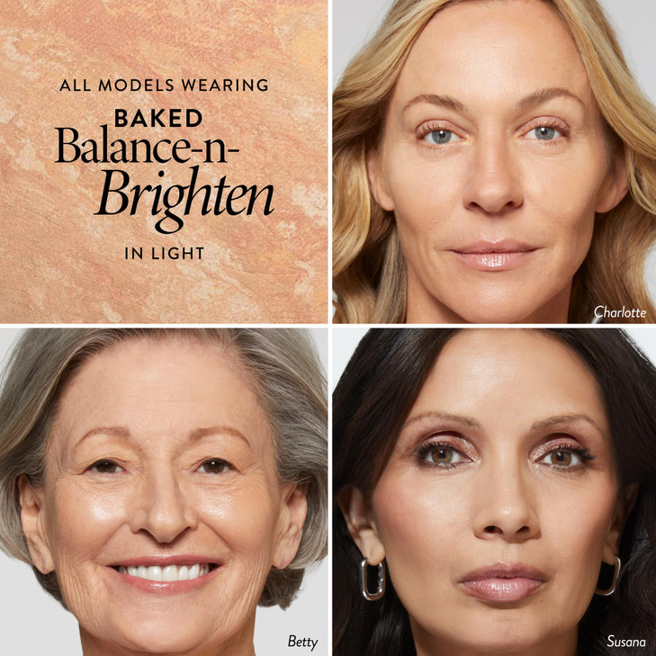 LAURA GELLER NEW YORK Award-Winning Baked Balance-n-Brighten Color Correcting Powder Foundation - Light - Buildable Light to Medium Coverage - Demi-M