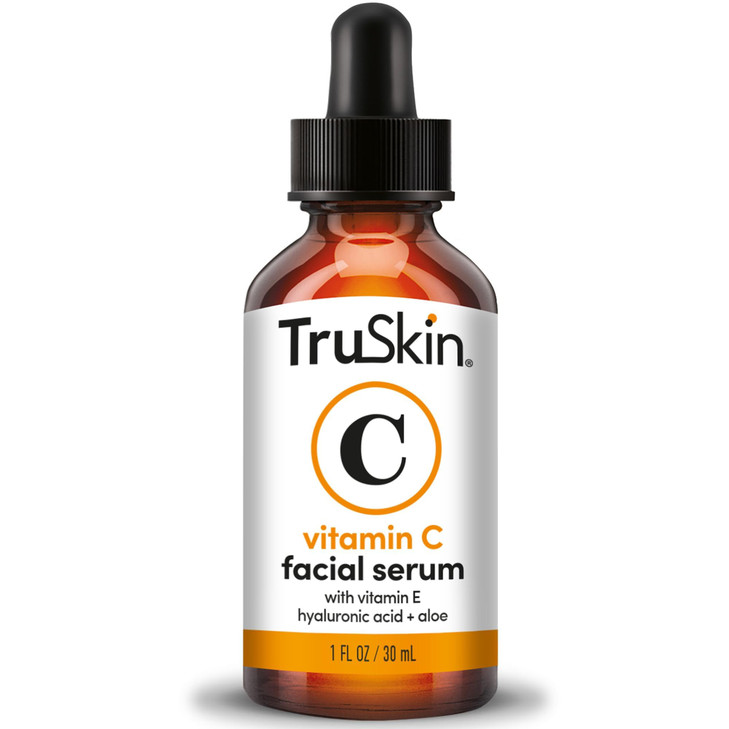 TruSkin Vitamin C Serum for Face  Anti Aging Face Serum with Hyaluronic Acid & Vitamin E  Brightening Formula for Improving Appearance of Dark Spot