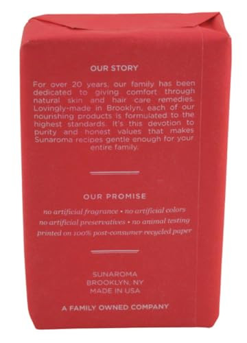 Sunaroma Bar Pepper Mint Oil Soap 8 Ounce (236ml) (3 Pack)