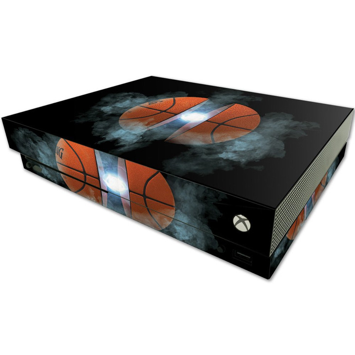 MightySkins Skin Compatible with Microsoft One X Console Only - Basketball Orb | Protective, Durable, and Unique Vinyl Decal wrap Cover | Easy to App