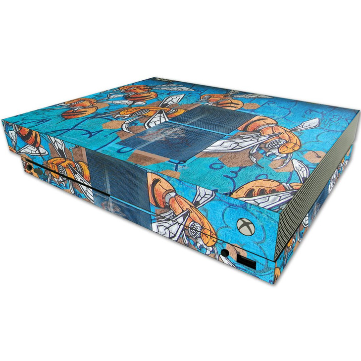 MightySkins Skin Compatible with Microsoft One X Console Only - Killer Bumble | Protective, Durable, and Unique Vinyl Decal wrap Cover | Easy to Appl