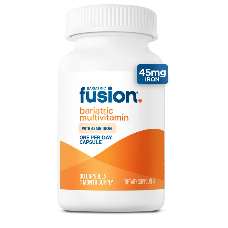 Bariatric Fusion One Per Day Bariatric Multivitamin with Iron | Easy to Swallow Capsule | Vitamin for Bariatric Surgery Patients | Gastric Bypass and
