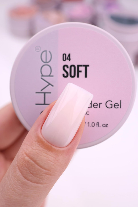 IN.HYPE UV/LED Hard Builder Gel for Nail Extension/Strengthening Soft #4. Sculpting color uv gel