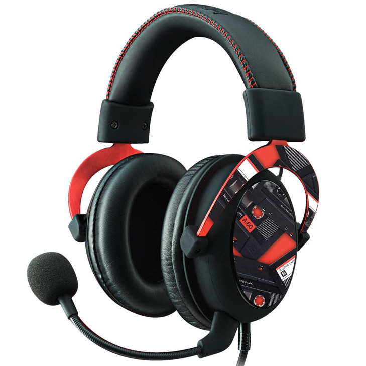 MightySkins Skin Compatible with Kingston HyperX Cloud II Gaming Headset - Mixtape | Protective, Durable, and Unique Vinyl Decal wrap Cover | Easy to
