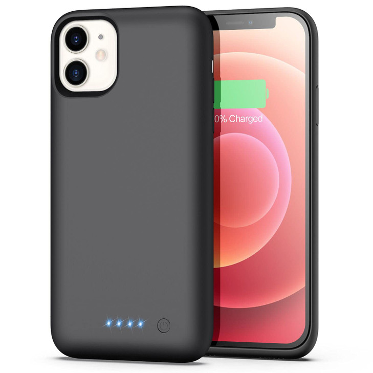 Battery Case for iPhone 12/12 Pro,[6800mAh] Protective Portable Charging Case Rechargeable Charger Case Extended Battery Pack for iPhone 12/12 Pro (6