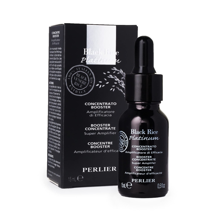 Perlier Black Rice Platinum Ultra Renewing Booster Face Serum, 0.5 fl. oz.