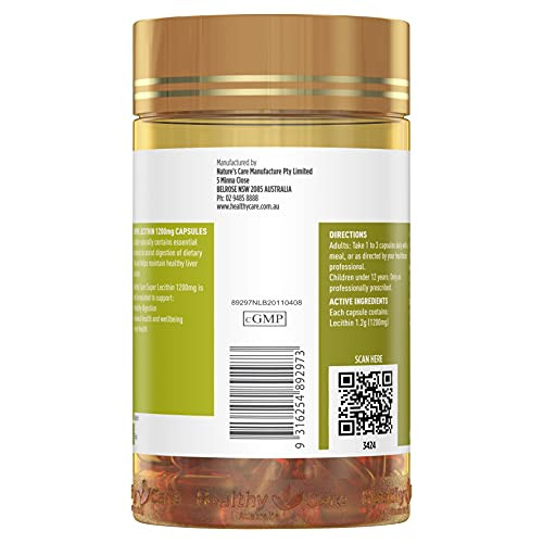 Healthy Care Lecithin 1200mg 100caps