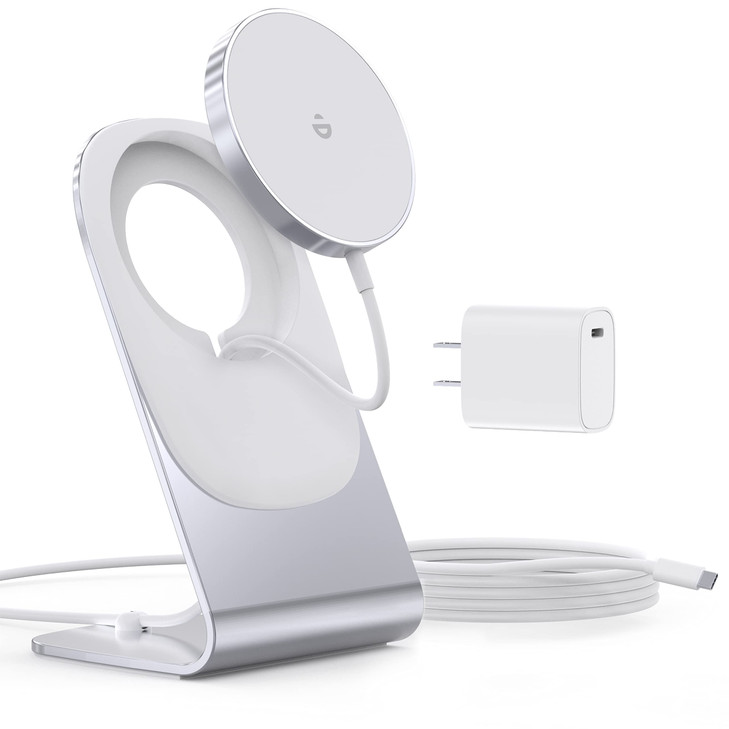 Magnetic Wireless Charger for iPhone 17/16/15/14/13/12 - Mag Charger+20W USB C Adapter, Fast Wireless Charging Stand/Pad with 5ft USB-C Cable for iPh