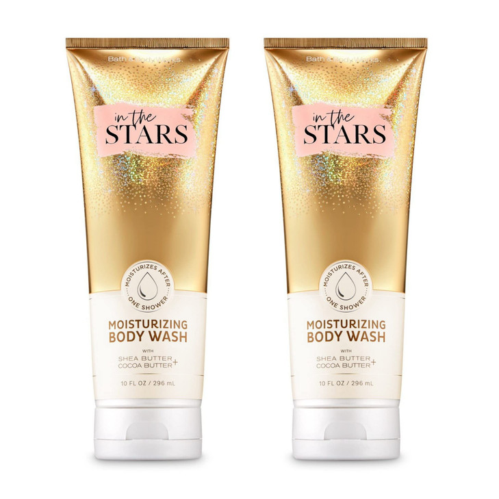 Bath and Body Works Gift Set of 2 - 10 Ounce Moisturizing Body Wash - (In The Stars)