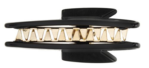 France Luxe Elizabeth Pinch Claw Clip - Black