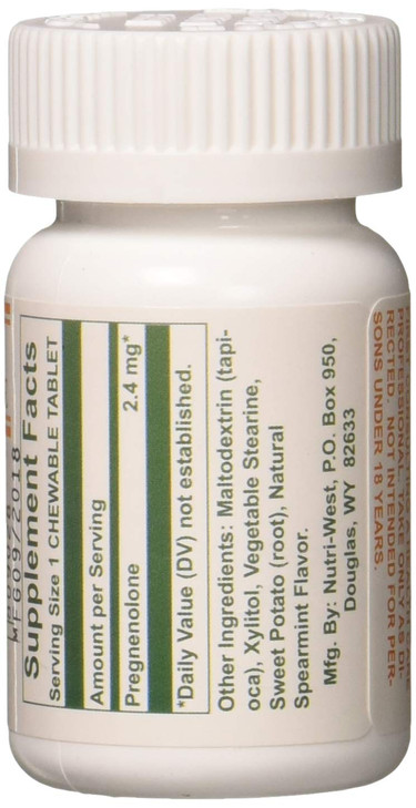 Nutri West Total Pregnenolone - 90 Chewable Tablets