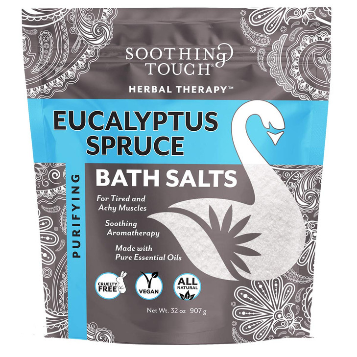 Soothing Touch W67369ES32 Bath Salts Eucalyptus Spruce, 32-Ounce