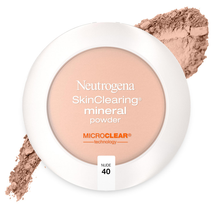 Neutrogena SkinClearing Mineral Acne-Concealing Pressed Powder Compact, Shine-Free & Oil-Absorbing Makeup with Salicylic Acid to Cover, Treat & Preve