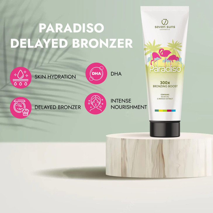 Body Bronzer, Paradiso 300X Bronzing Lotion for Indoor Tanning & Outdoor Use - 250 ml