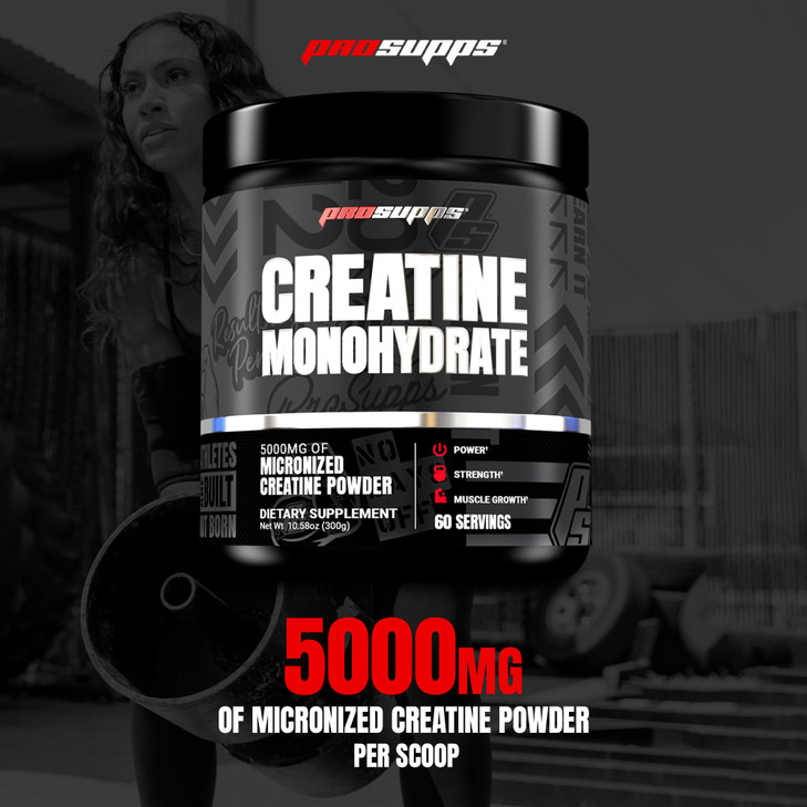 ProSupps Creatine Monohydrate Powder for Men & Women, Unflavored - 5000,mg of Micronized Creatine - Gym Workout Supplement for Muscle Gain & Recovery