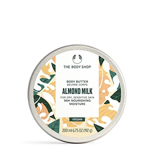 The Body Shop Almond Milk Body Butter - Nourishing & Moisturizing Skincare for Dry and Sensitive Skin  Vegan - 6.75 Oz
