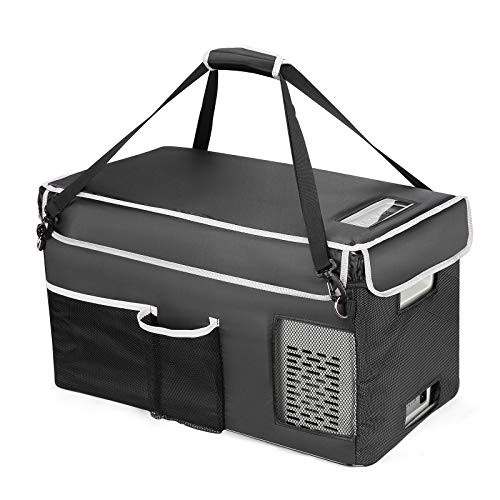 BougeRV 23 Quart Insulated Protective Cover, 12 Volt Car Refrigerator Cover, Portable Freezer Cover for BougeRV CR22 Refrigerator (Refrigerator NOT I