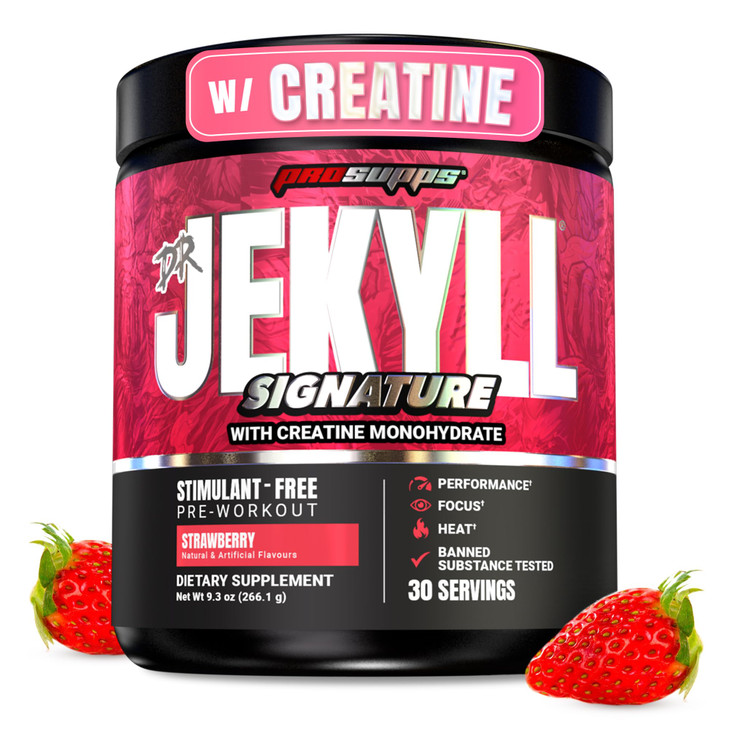 ProSupps Dr. Jekyll Signature V2 Pre Workout Powder with Creatine - Stim-Free Preworkout Supports Focus & Endurance - Caffeine-Free Gym & Fitness Sup