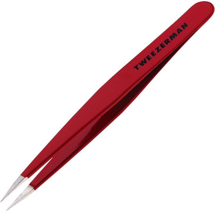 Tweezerman Stainless Steel Point Tweezer in Assorted Colors