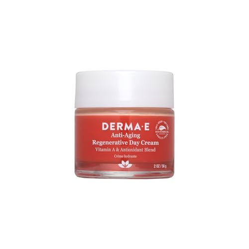 Derma E Anti-Aging Regenerative Day Cream  Astaxanthin Moisturizer for Face  Lightweight Firming Anti-Wrinkle Cream with Lavender, Jojoba Oil and V