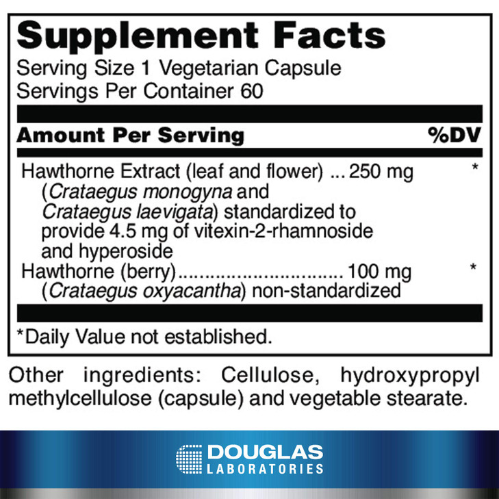 Douglas Laboratories Hawthorne Max-V | Standardized Hawthorne Berry Extract for Circulatory Support | 60 Capsules